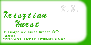 krisztian wurst business card